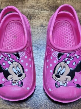 Pink Minnie Mouse Kids Clogs